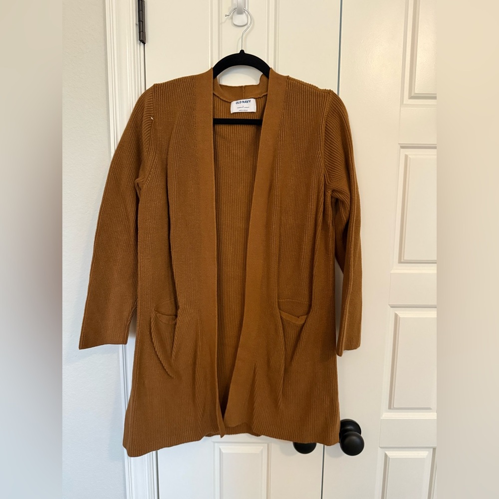 Old Navy Copper Open Front Cardigan